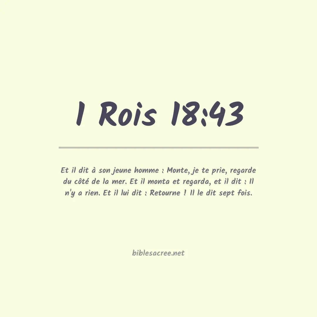 1 Rois - 18:43