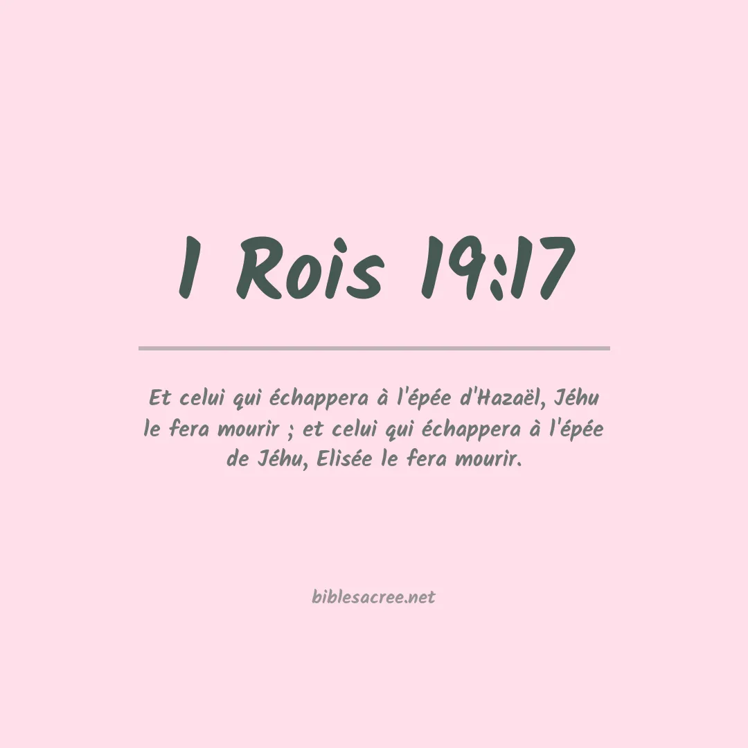 1 Rois - 19:17