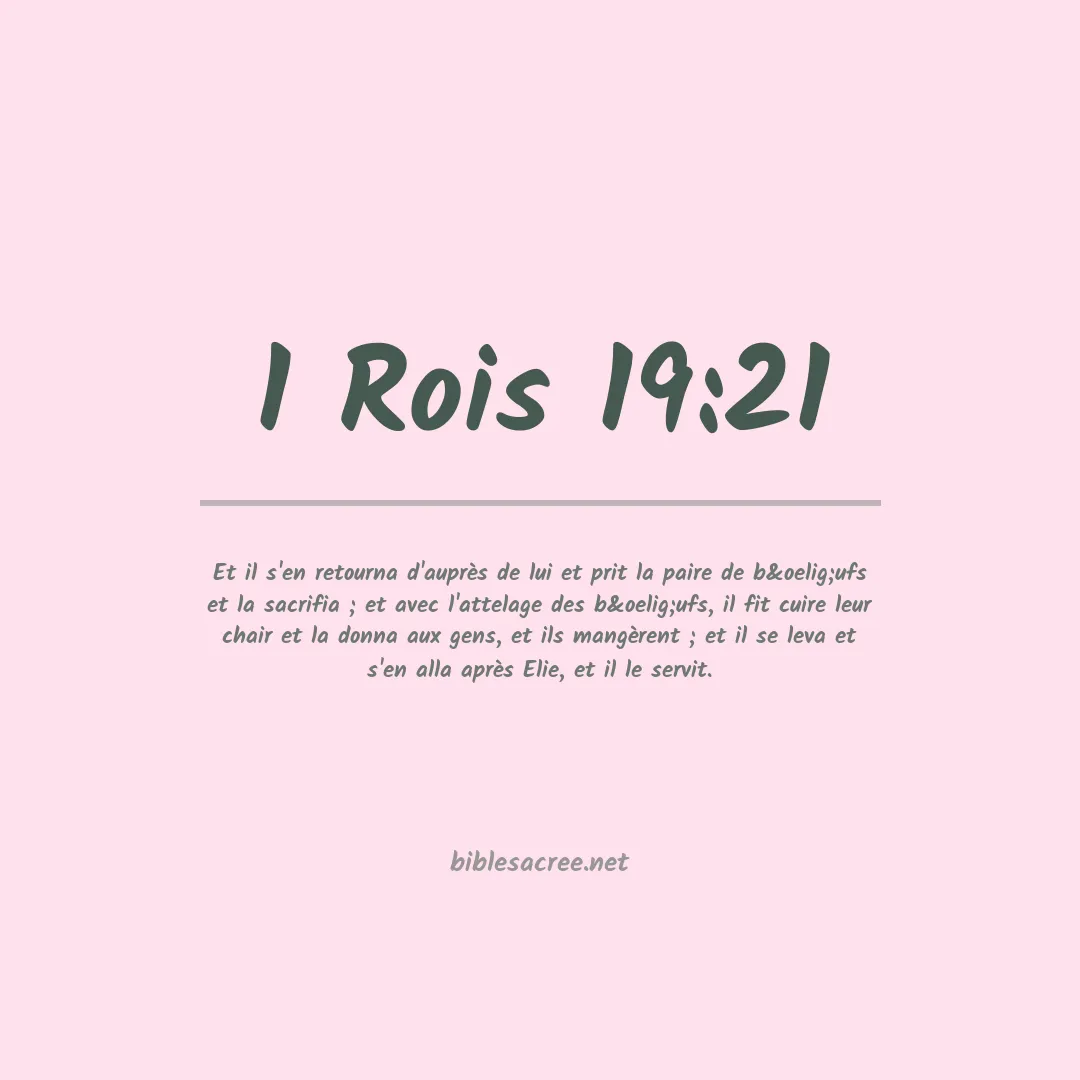 1 Rois - 19:21