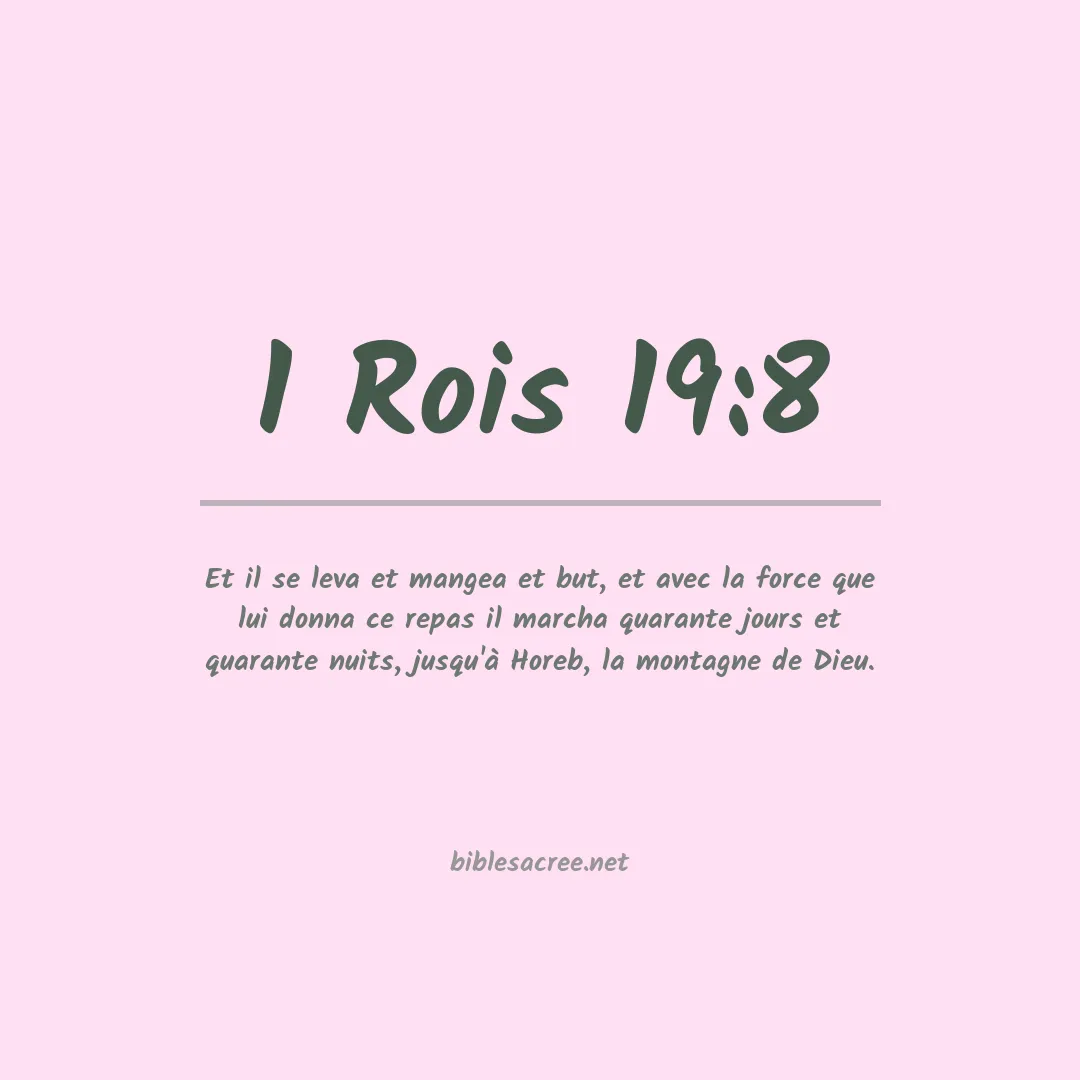 1 Rois - 19:8