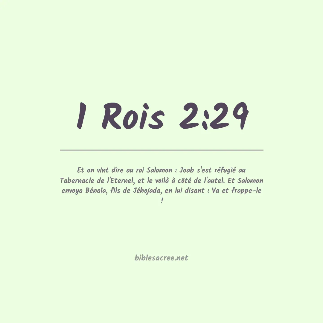 1 Rois - 2:29