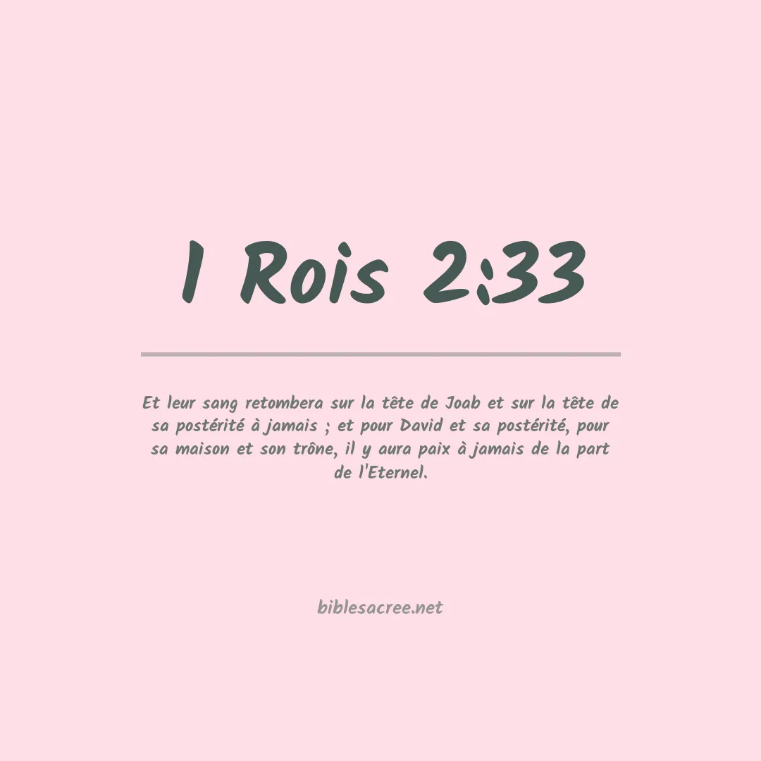 1 Rois - 2:33