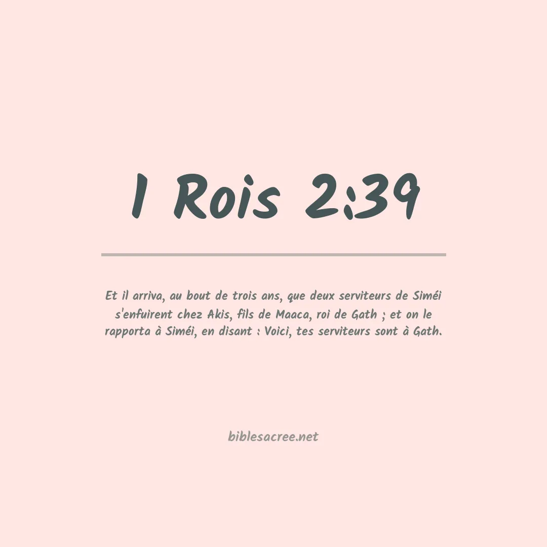 1 Rois - 2:39
