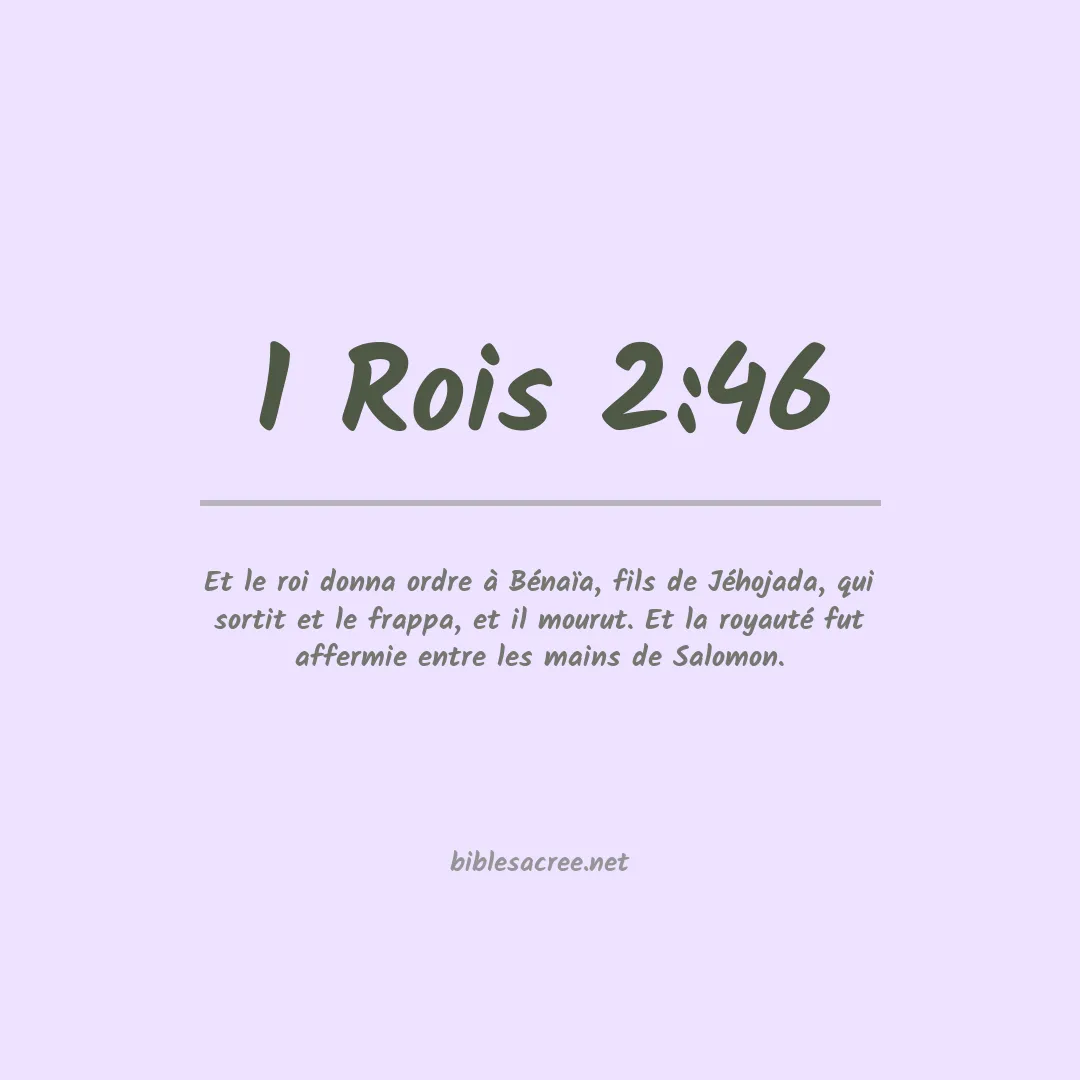 1 Rois - 2:46