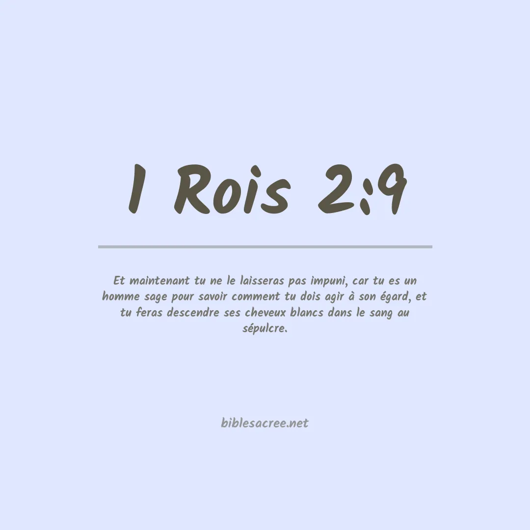 1 Rois - 2:9