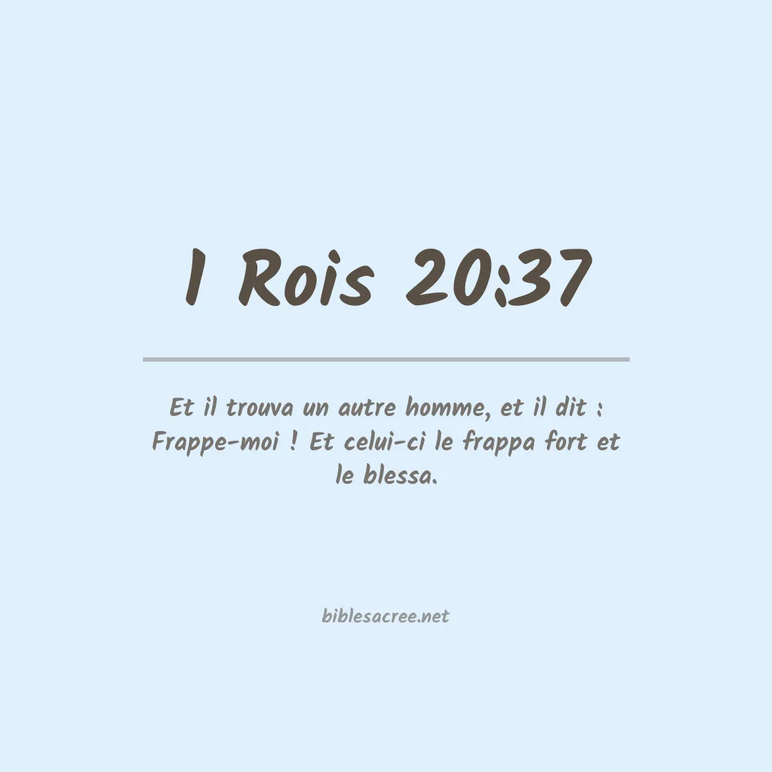 1 Rois - 20:37