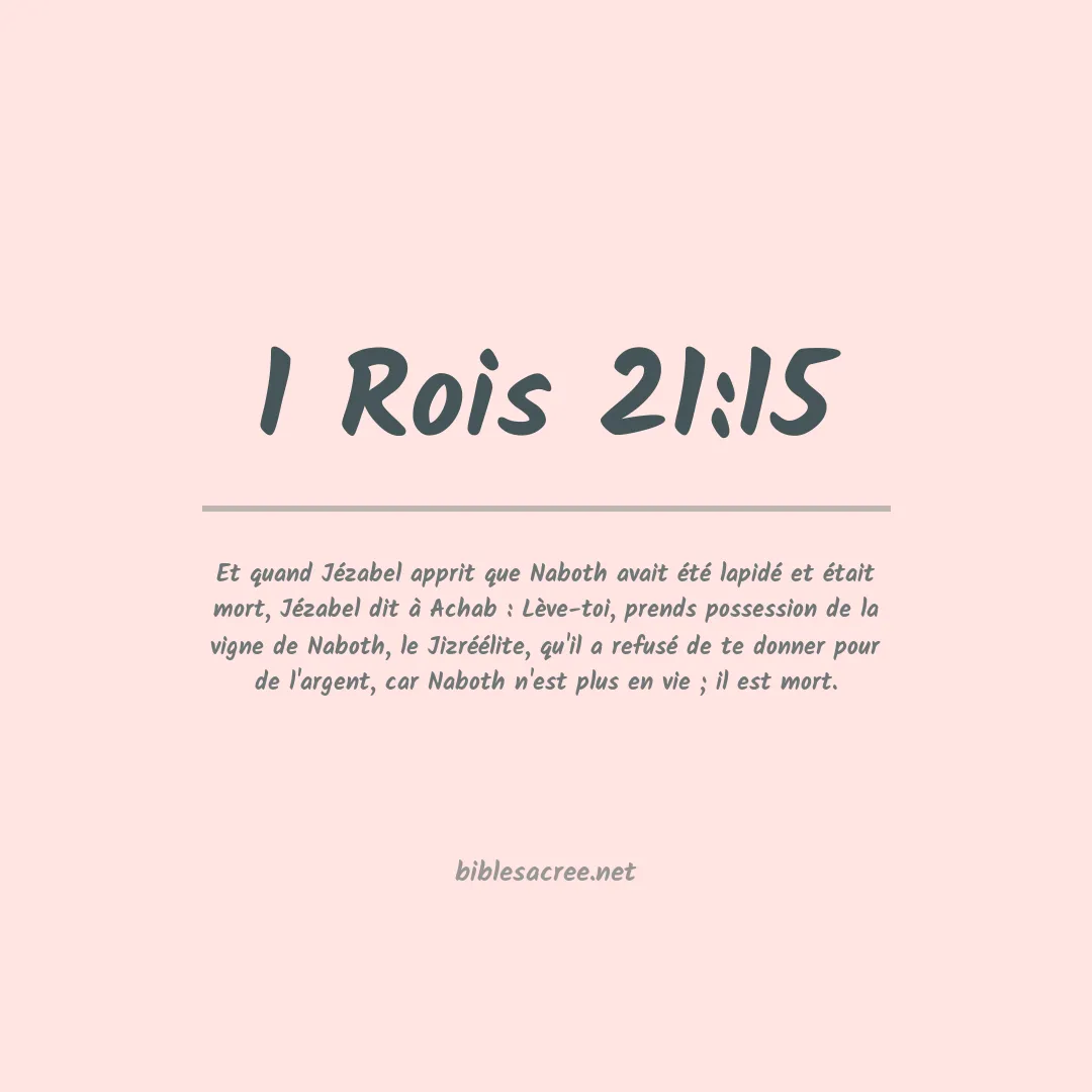 1 Rois - 21:15