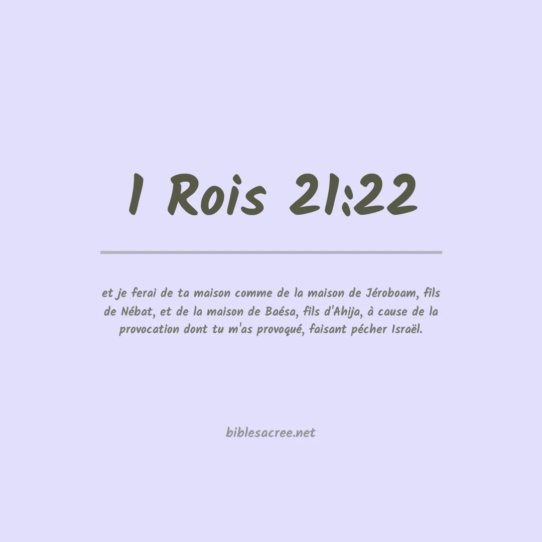 1 Rois - 21:22