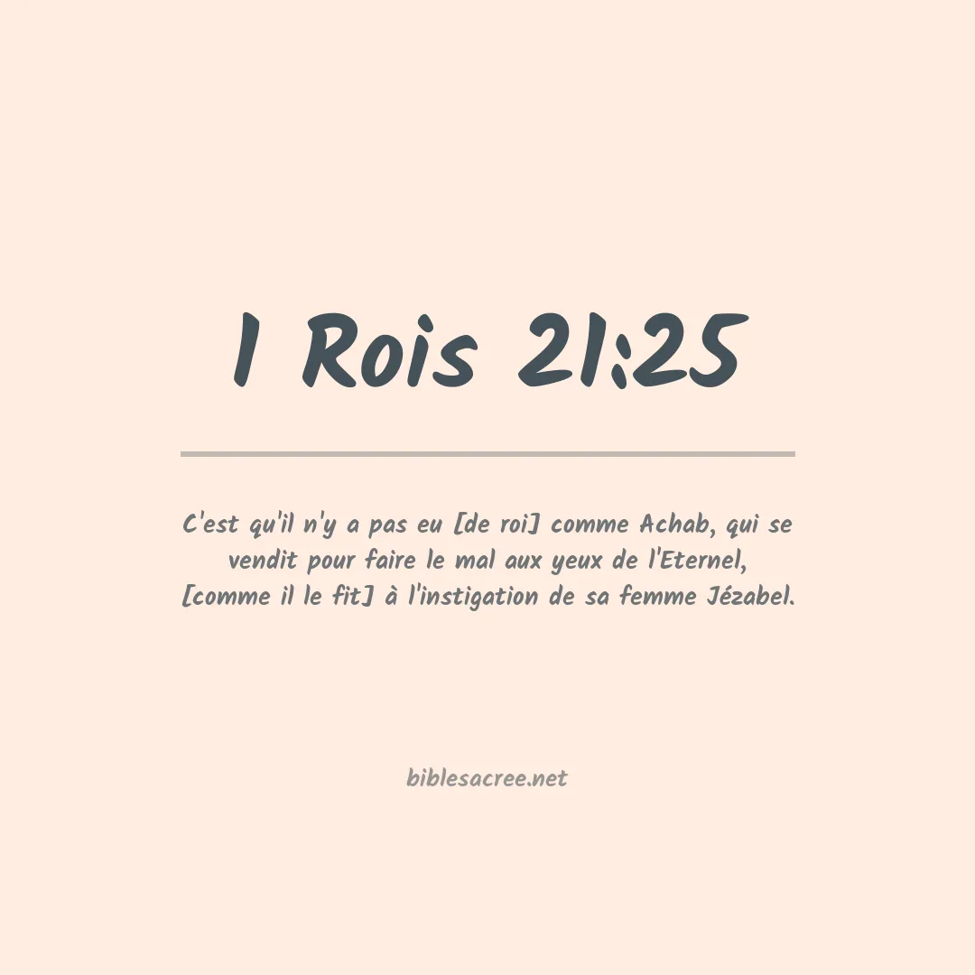 1 Rois - 21:25