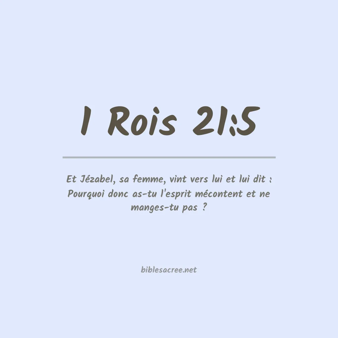 1 Rois - 21:5