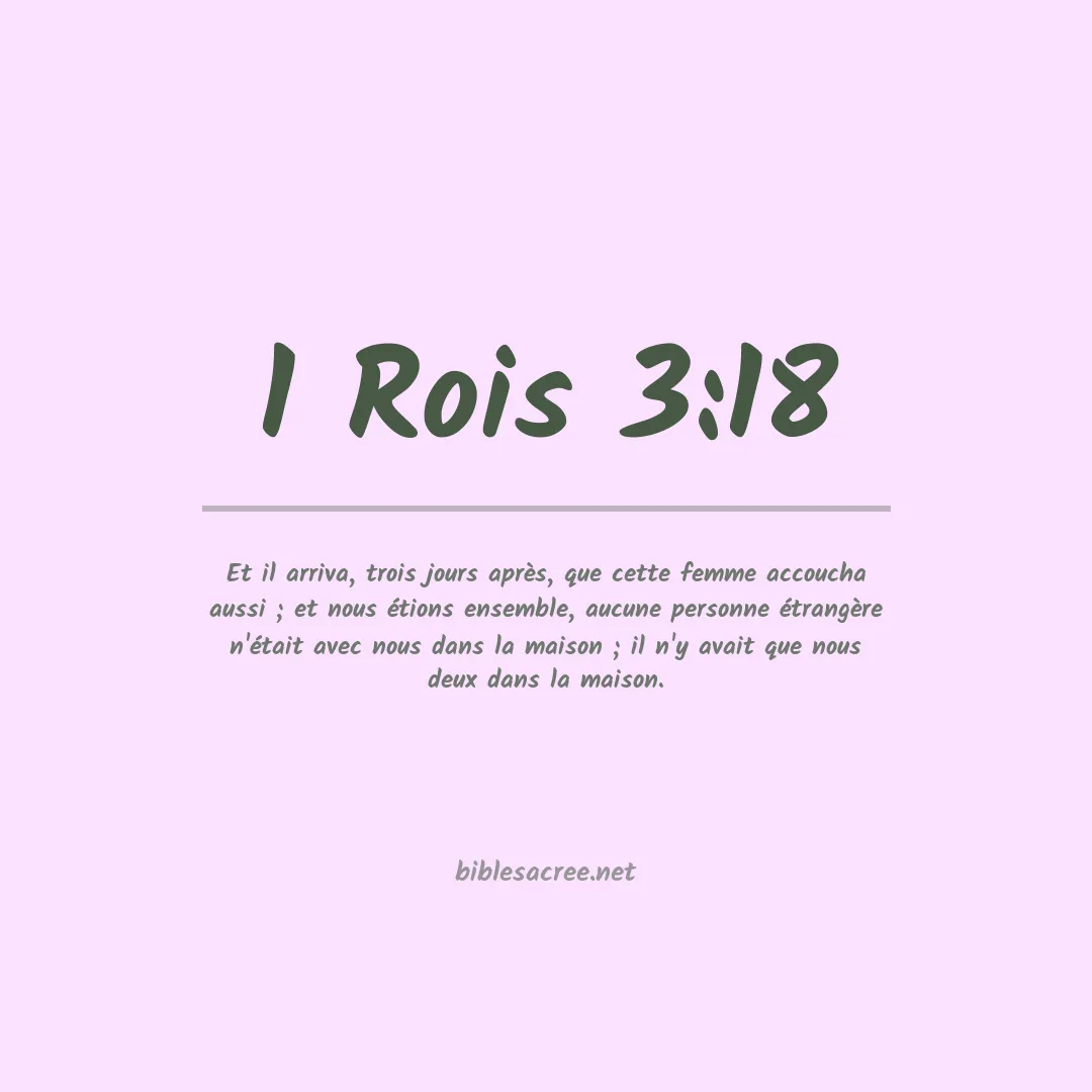 1 Rois - 3:18