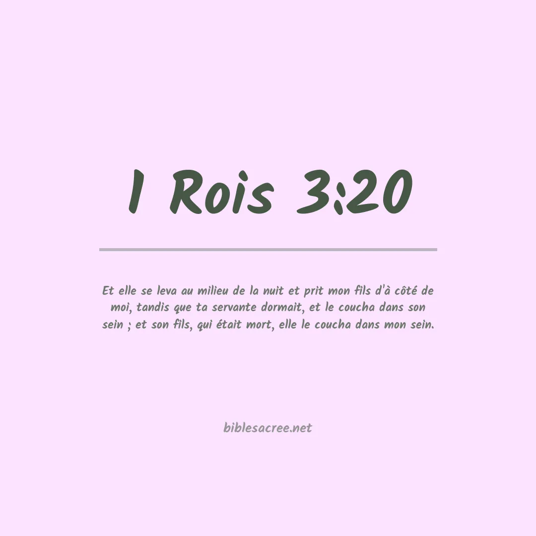 1 Rois - 3:20