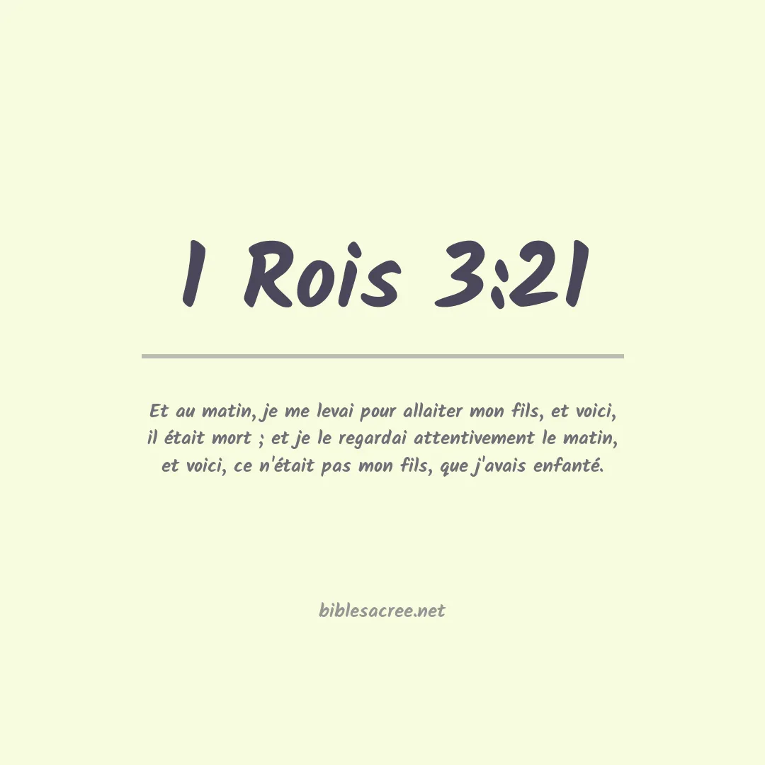1 Rois - 3:21