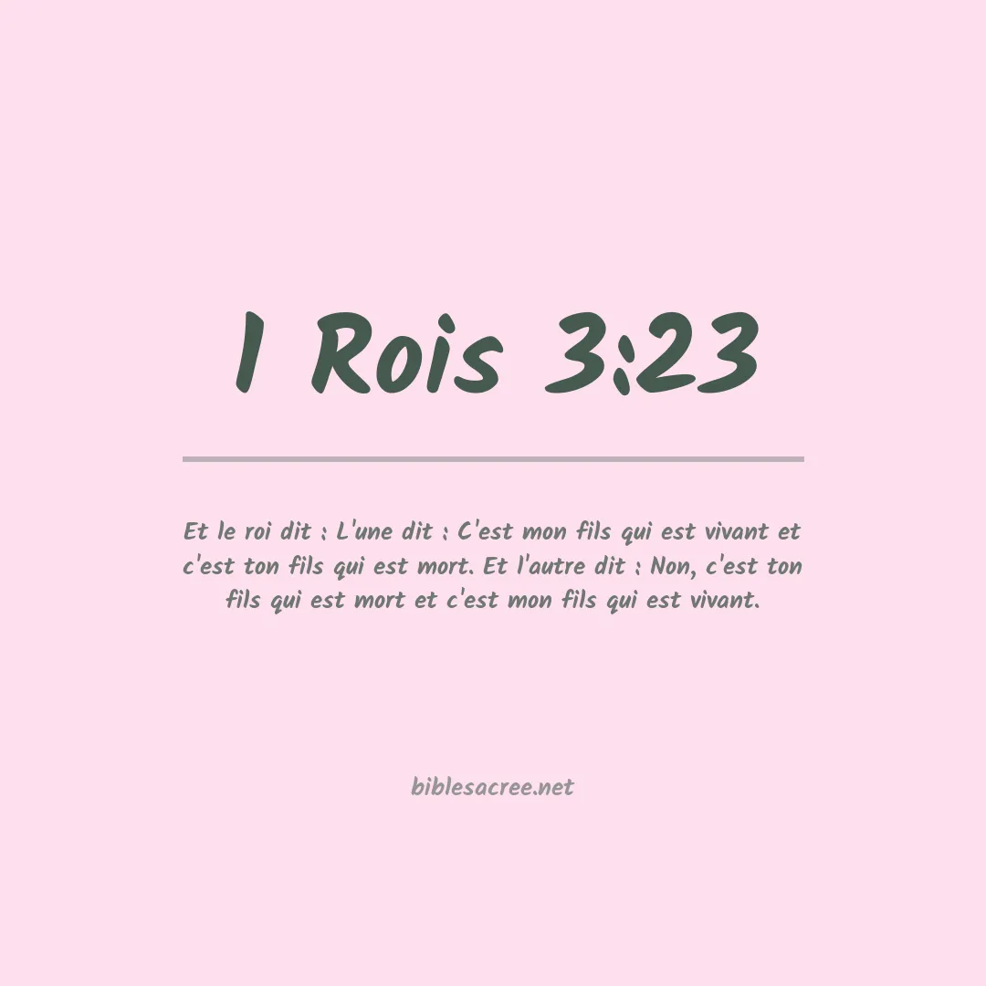 1 Rois - 3:23