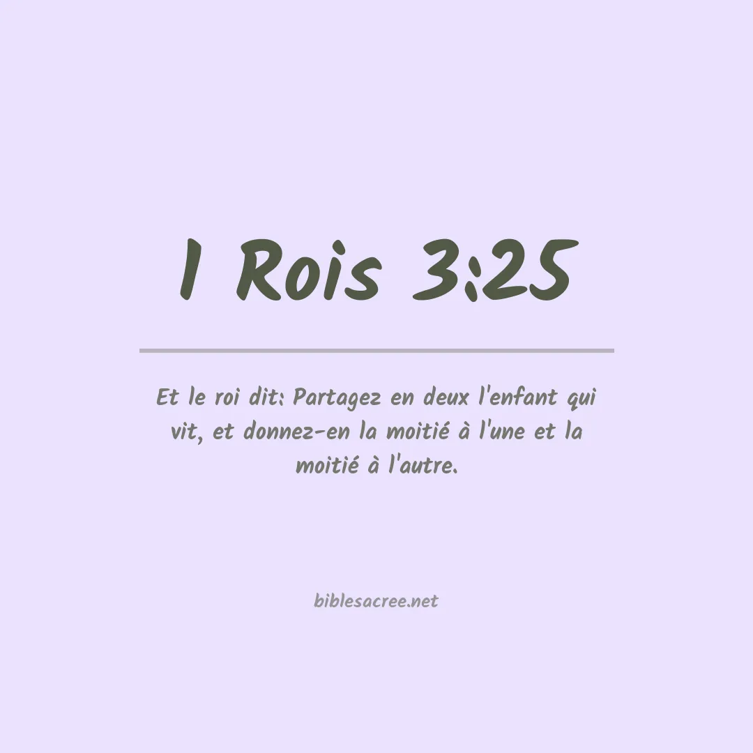 1 Rois - 3:25