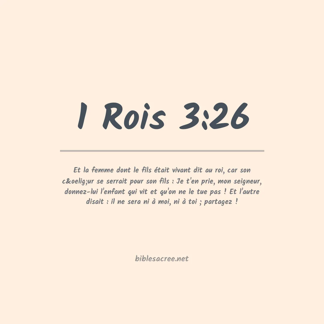 1 Rois - 3:26