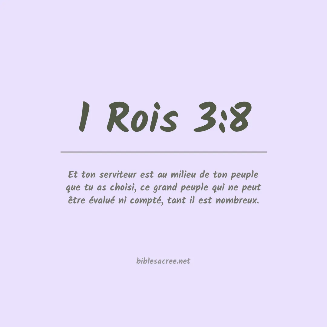 1 Rois - 3:8