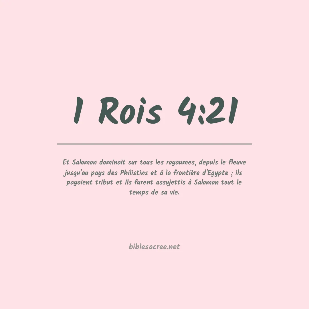 1 Rois - 4:21