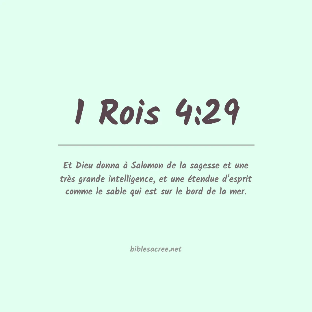 1 Rois - 4:29