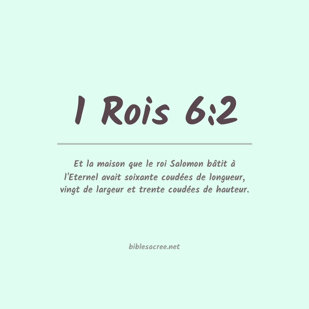 1 Rois - 6:2