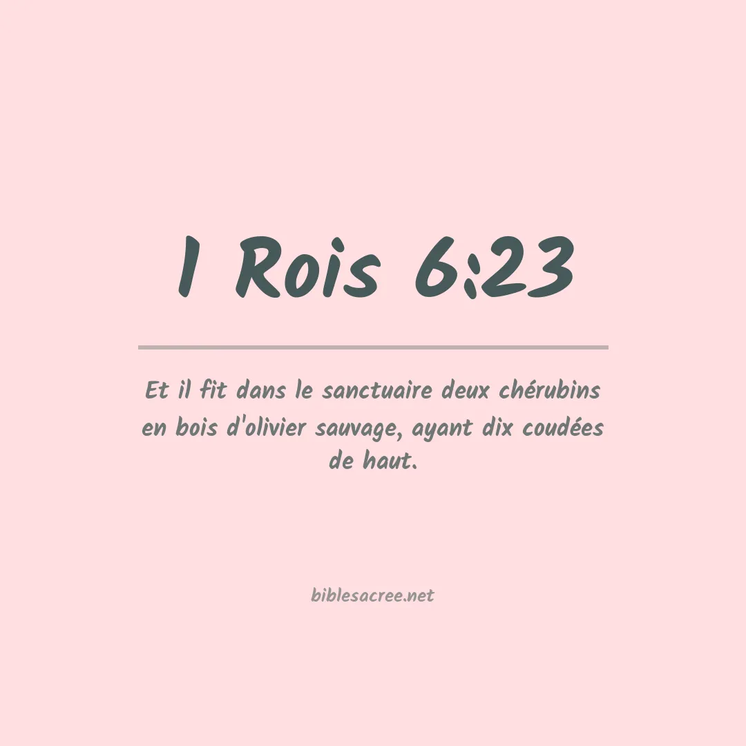 1 Rois - 6:23