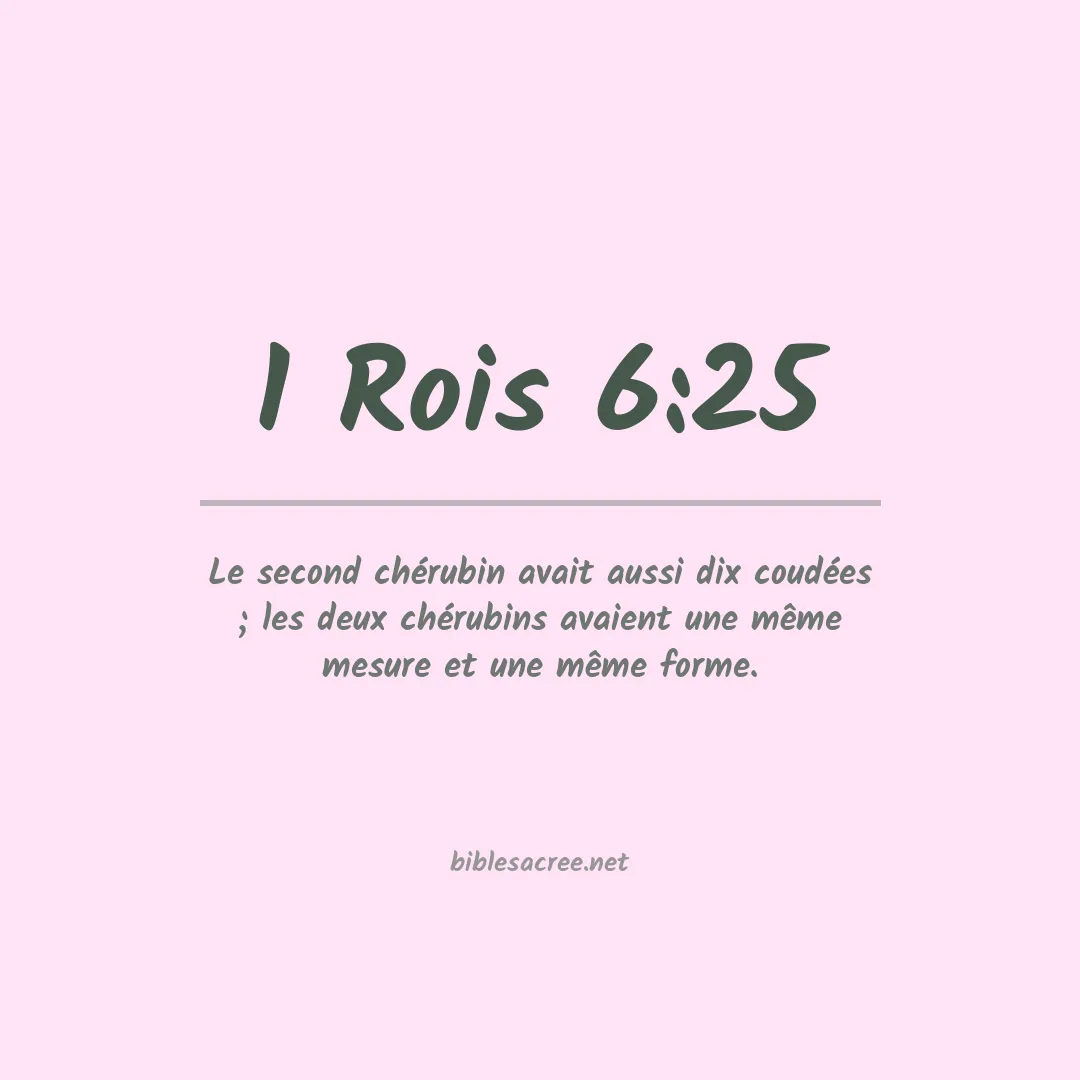 1 Rois - 6:25