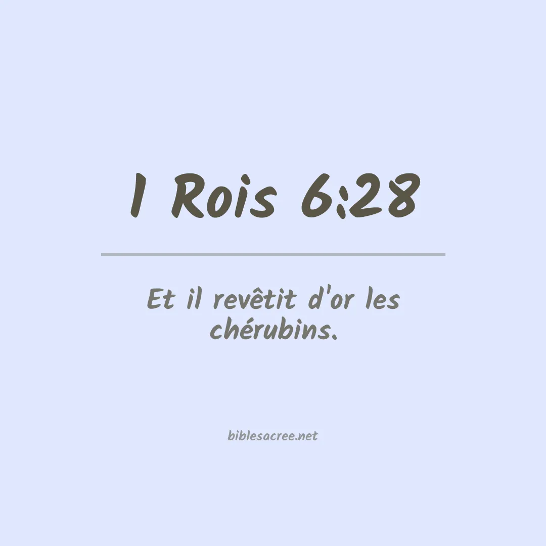 1 Rois - 6:28