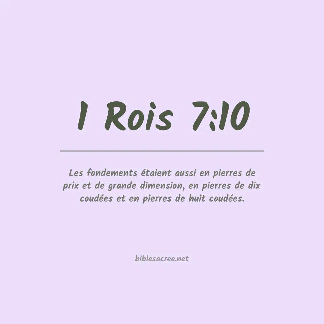 1 Rois - 7:10