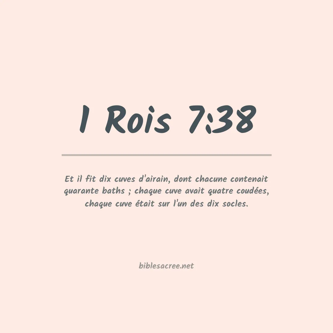1 Rois - 7:38