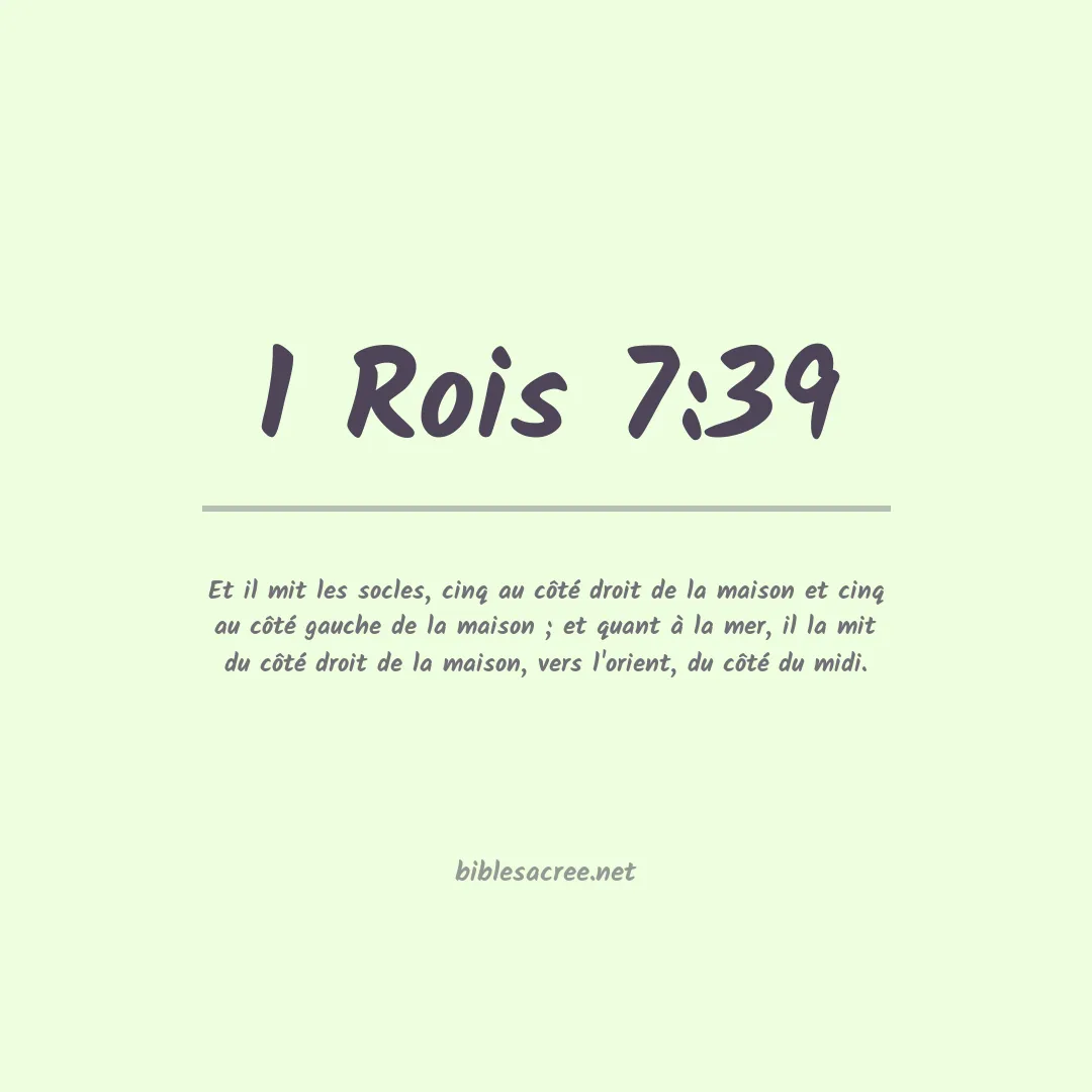 1 Rois - 7:39