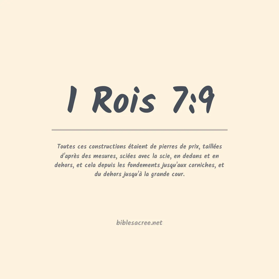 1 Rois - 7:9