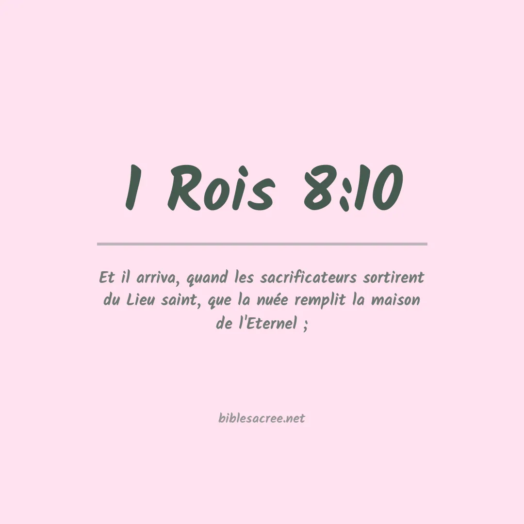 1 Rois - 8:10