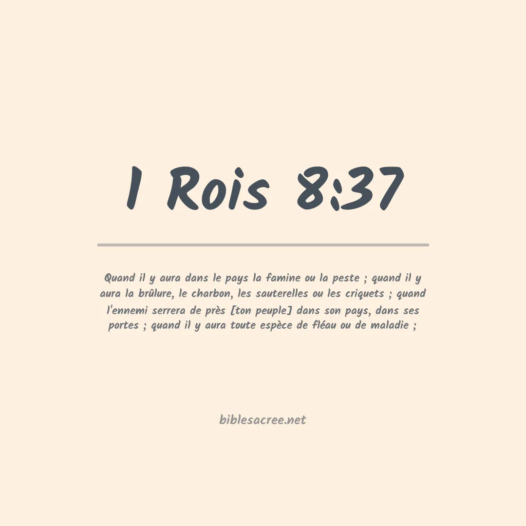 1 Rois - 8:37