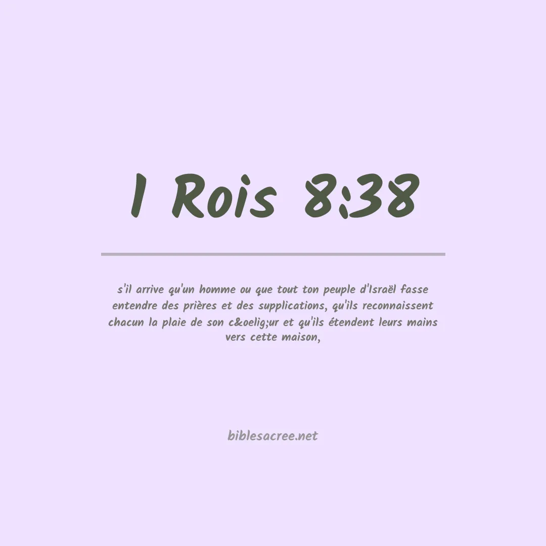 1 Rois - 8:38