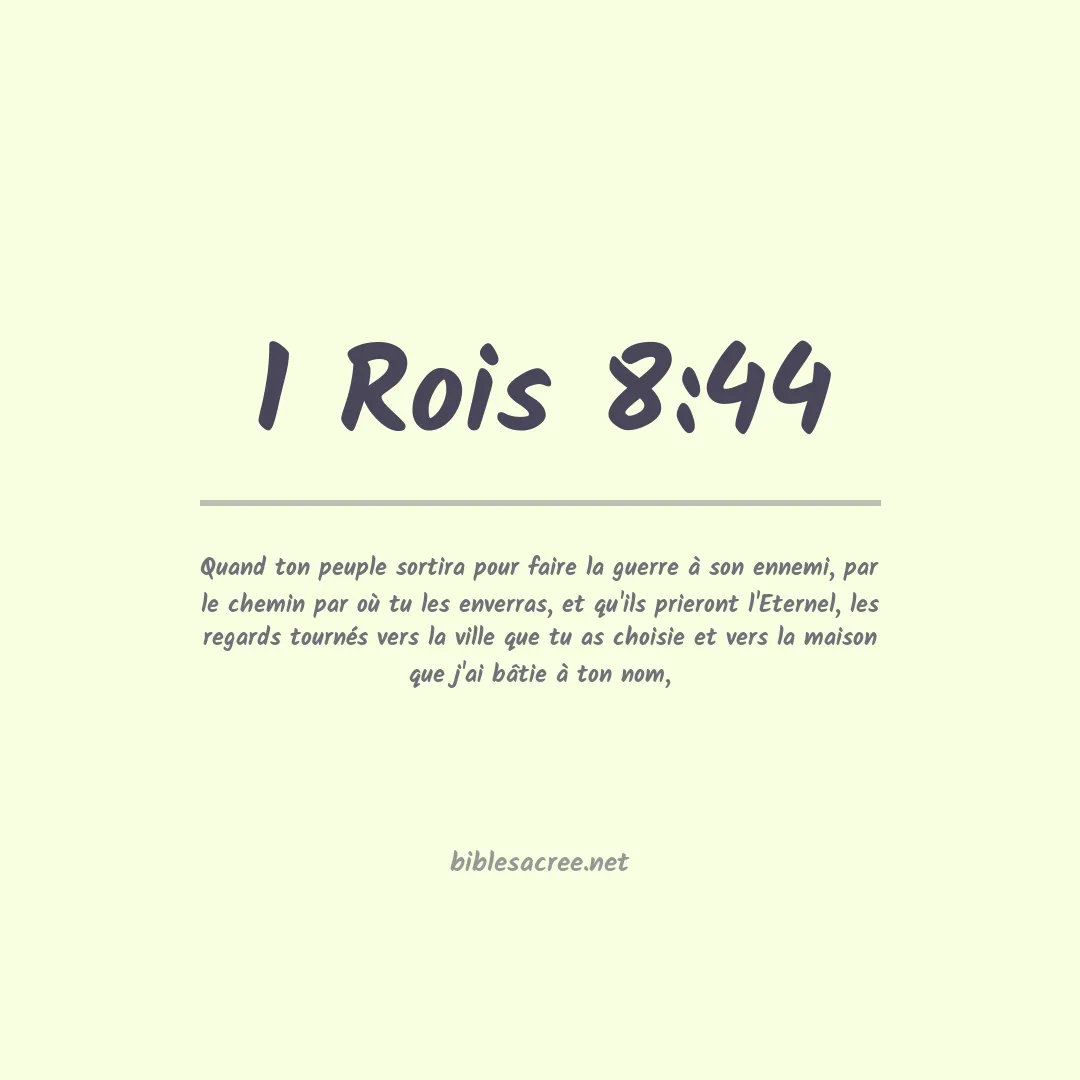 1 Rois - 8:44