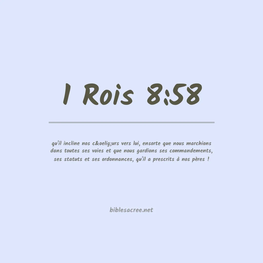 1 Rois - 8:58