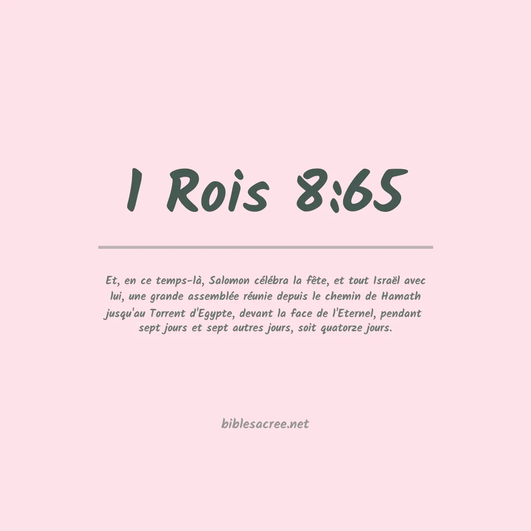 1 Rois - 8:65