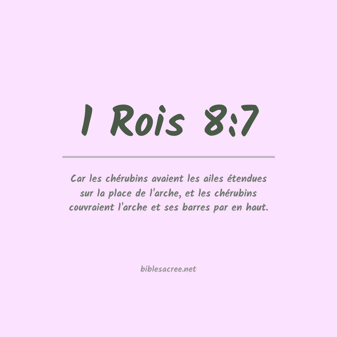 1 Rois - 8:7
