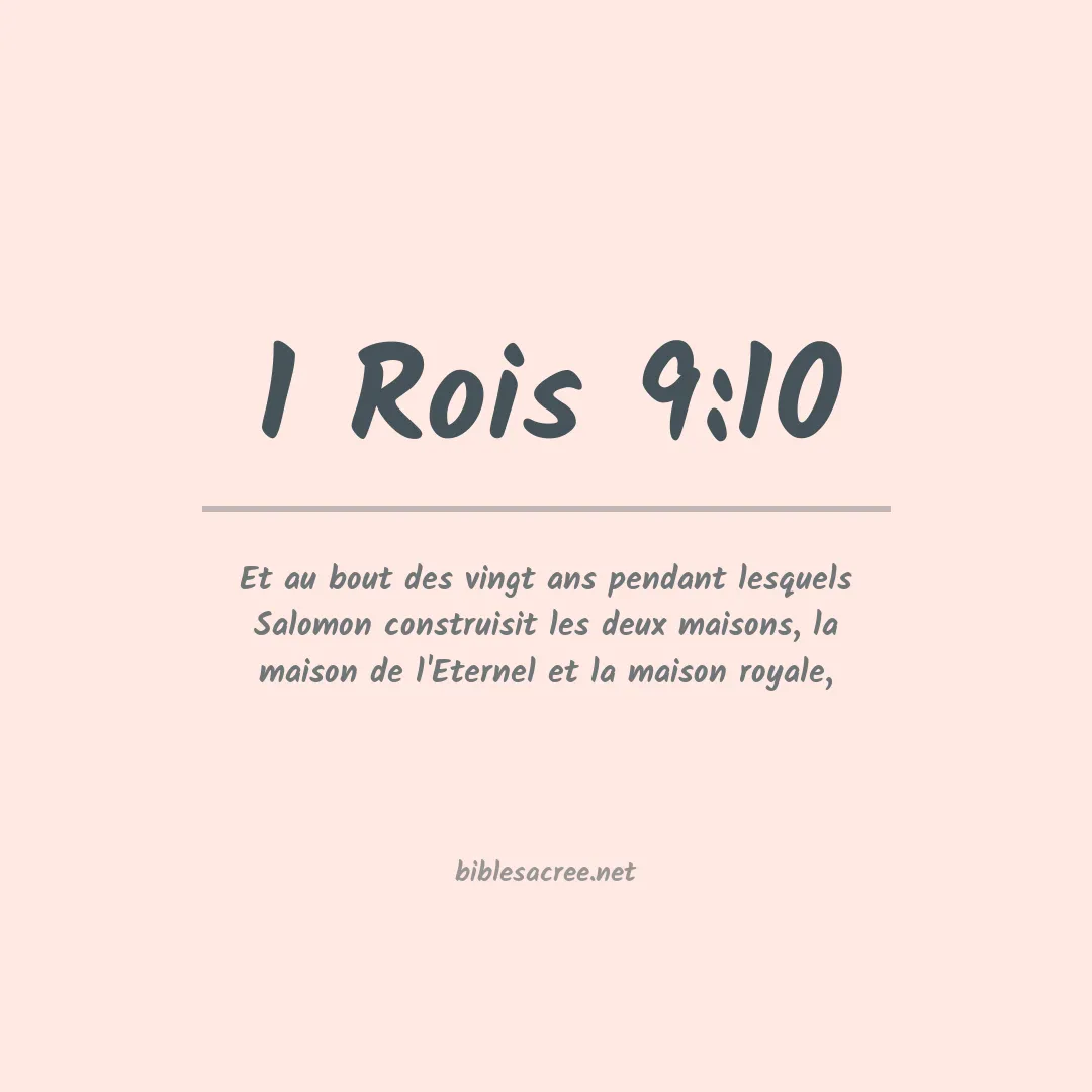 1 Rois - 9:10