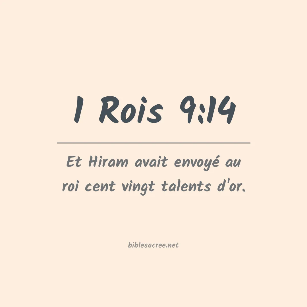 1 Rois - 9:14