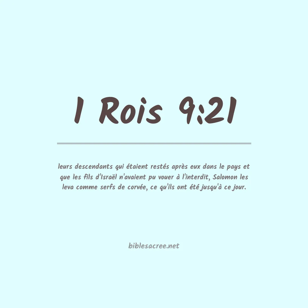 1 Rois - 9:21