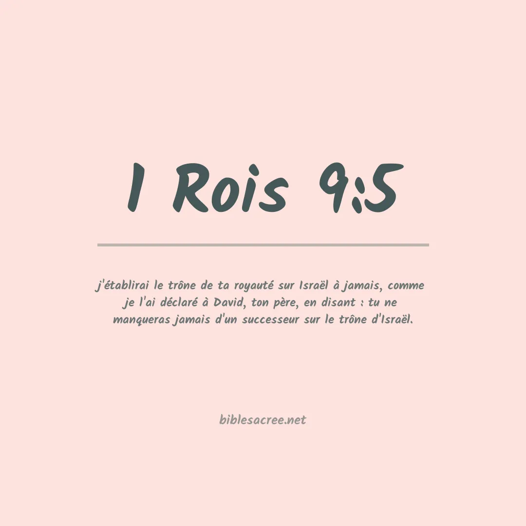 1 Rois - 9:5