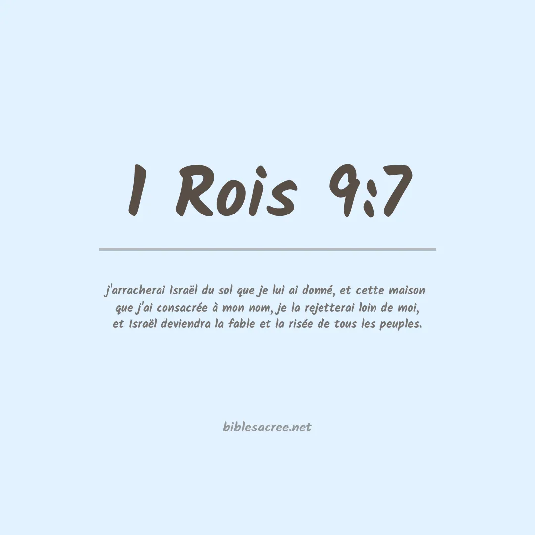 1 Rois - 9:7