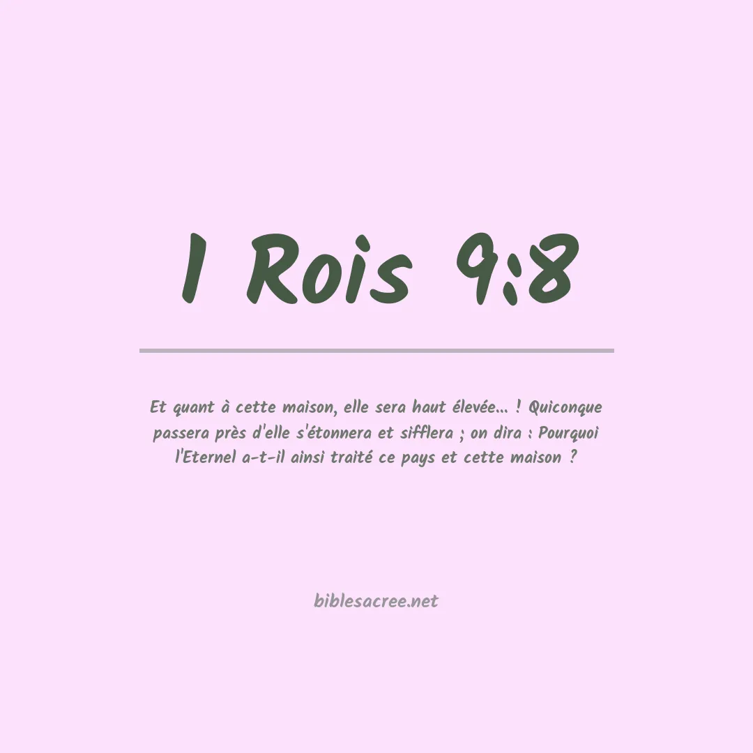 1 Rois - 9:8