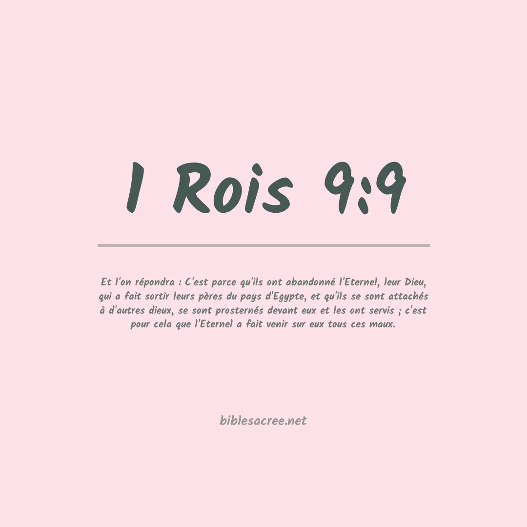 1 Rois - 9:9