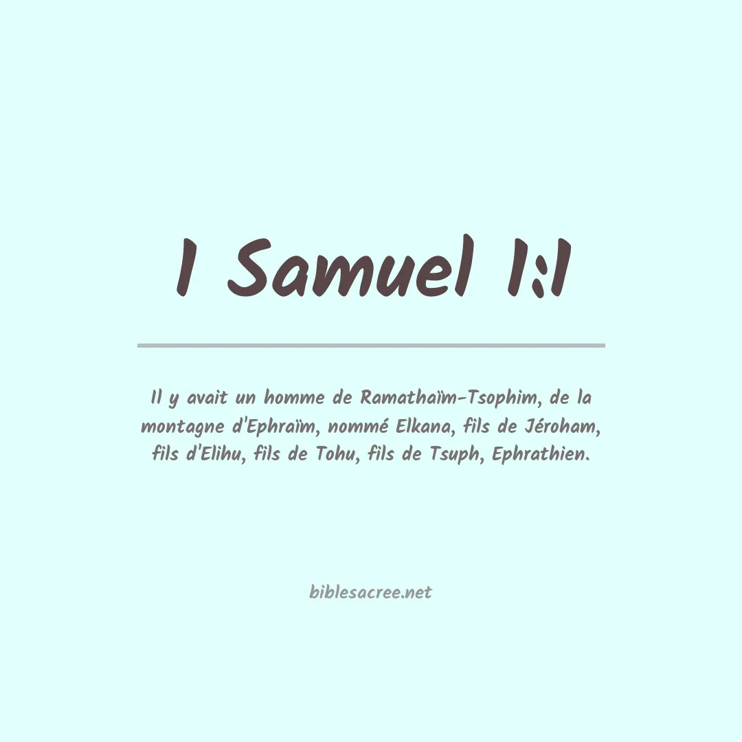 1 Samuel - 1:1