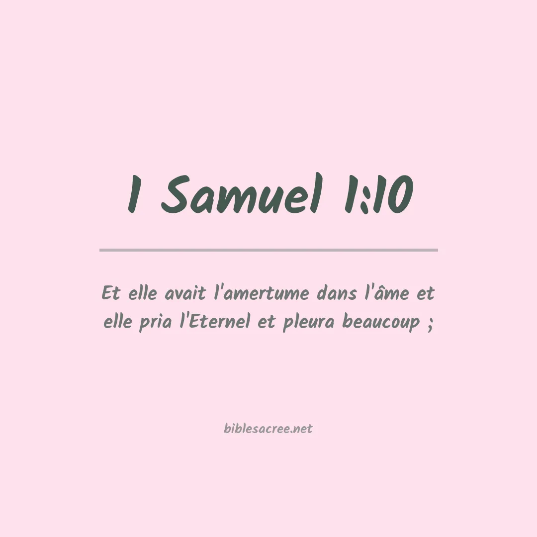 1 Samuel - 1:10