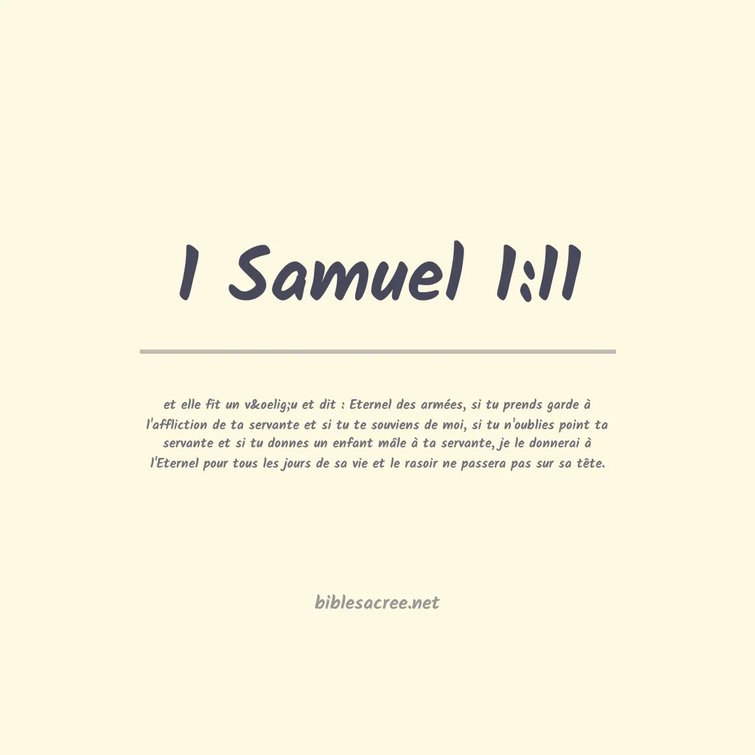 1 Samuel - 1:11