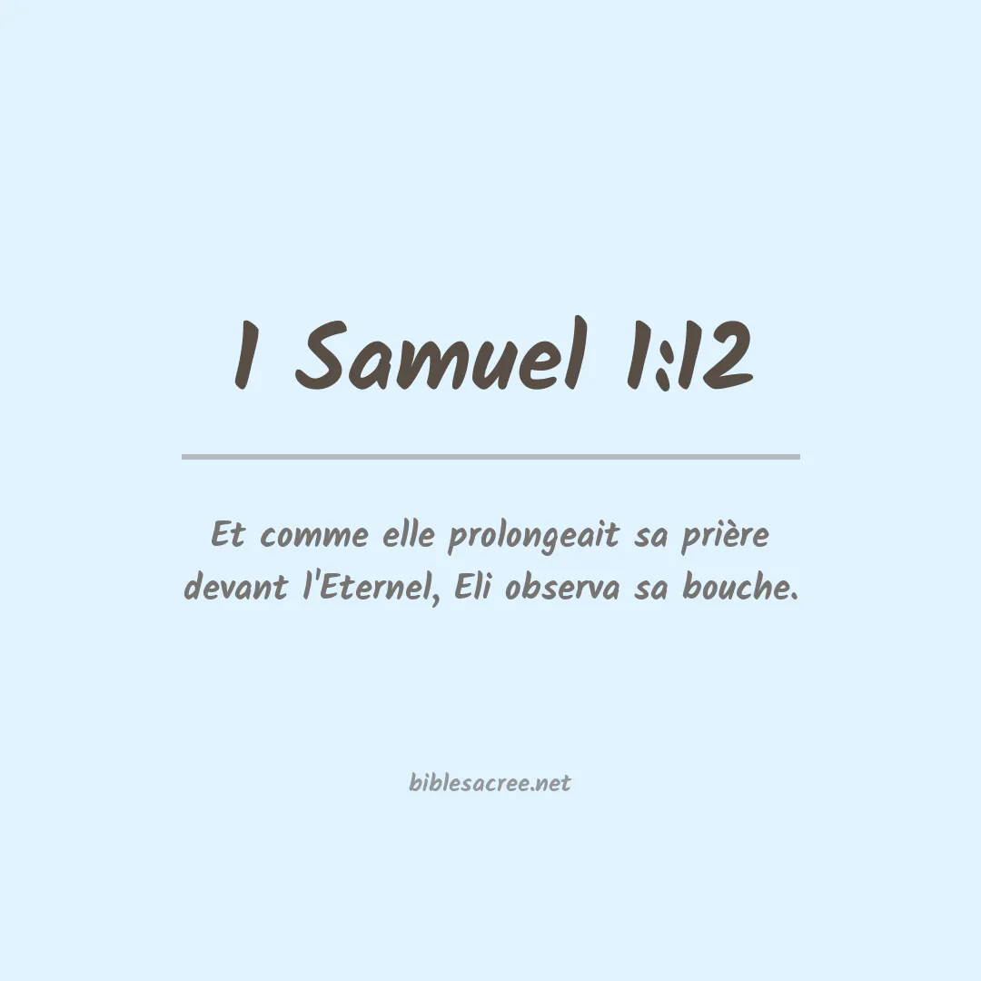 1 Samuel - 1:12