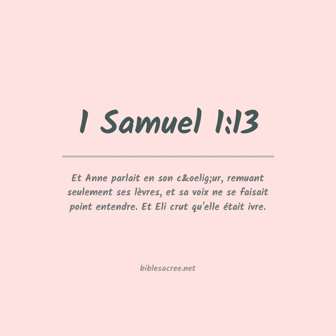 1 Samuel - 1:13